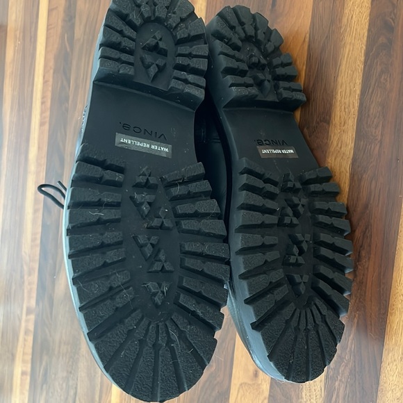 Vince Cabria lug sole combat boot black leather size 8 worn once! - Picture 5 of 5